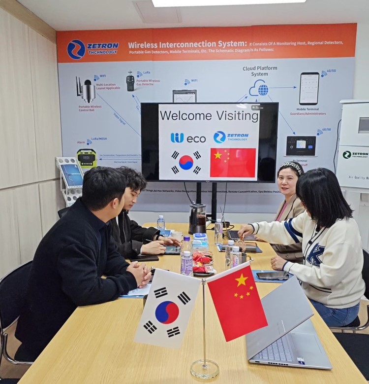 Des clients sud-coréens visitent Zetron pour discuter de solutions de sécurité des gaz et de projets d'analyseurs d'ozone ！