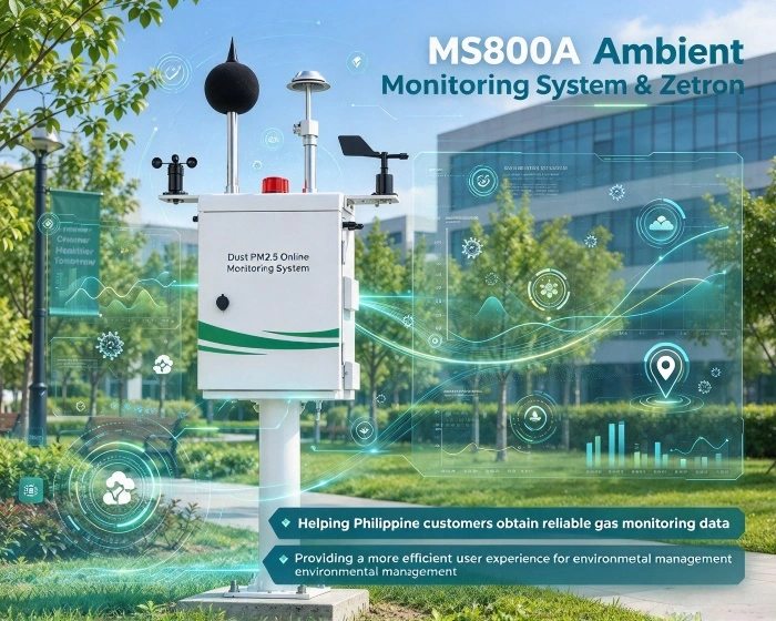​Système de surveillance de la qualité de l'air Zetron MS800A déployé aux Philippines, installation et formation terminées