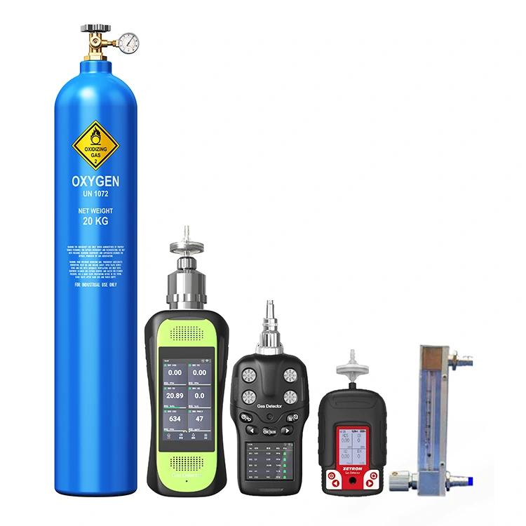 Kit de test de déclenchement de détecteur de gaz portable pour la vérification de la réponse du capteur